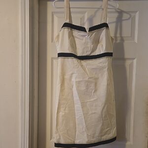 Chic White and Black Dress